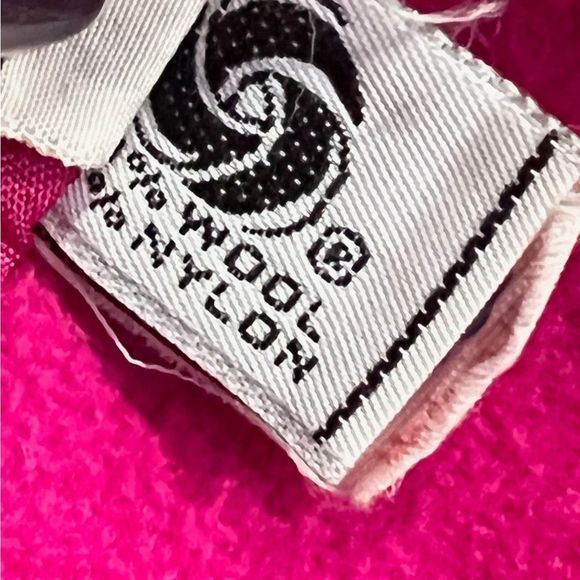 SOLD Vintage Coat Rothschild wool peacoat fuchsia Pink Black 6 - Picture 9 of 12